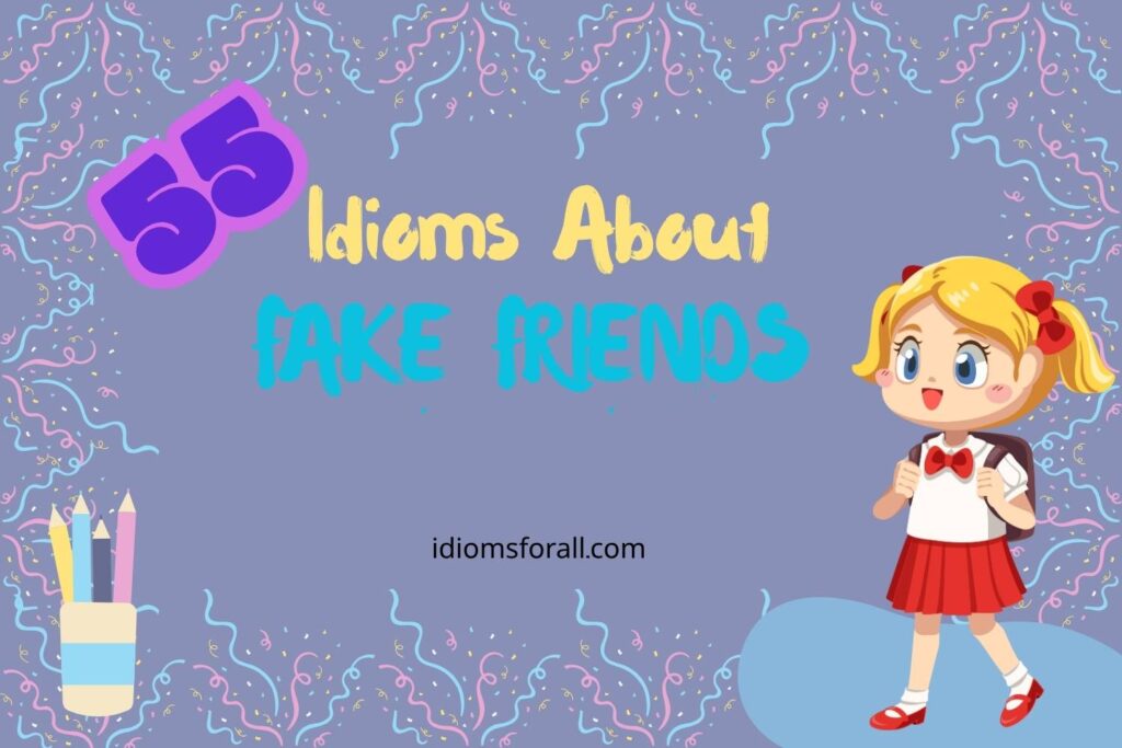 Idioms about Fake Friends