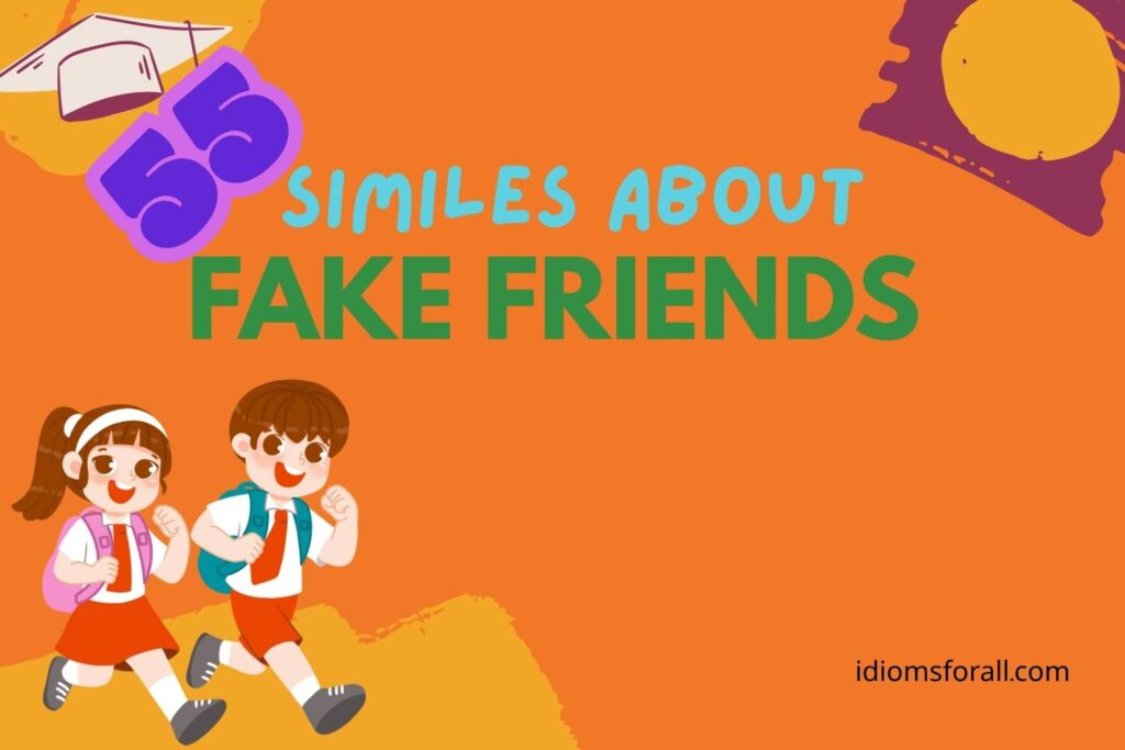Similes about Fake Friends